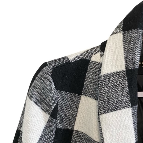 Revamped Monochrome Plaid Cape - Picture 4 of 4